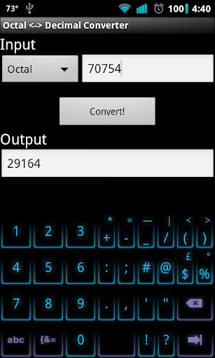 Octal Decimal Converter