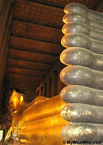 Second spot - Reclining Buddha at Wat Pho Second spot - Reclining Buddha at Wat Pho