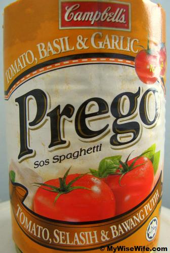 Prego's Spaghetti Sauce