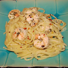 Shrimp Scampi With Pasta Alfredo