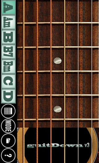 Android application guitDown FREE screenshort