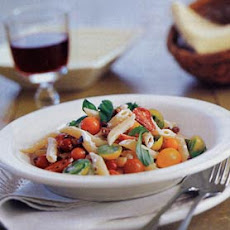 Pasta with Tomatoes and Goat Cheese