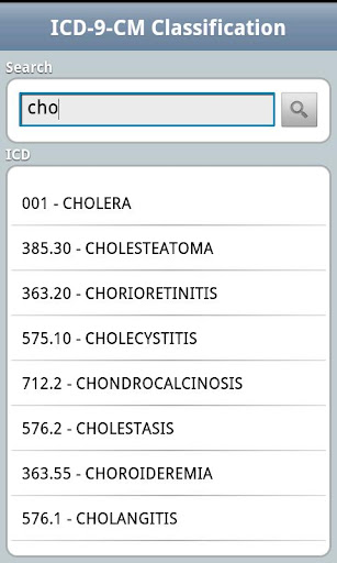 icd9-consult-free for android screenshot