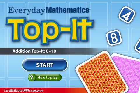 Everyday Math Addition Top-It