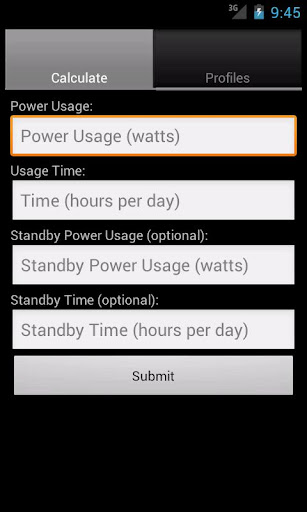 Power Cost Estimator