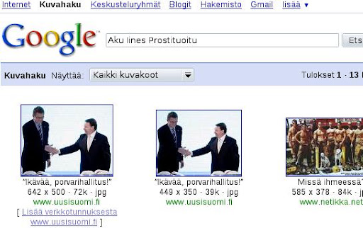 Aku Iines Prostituoitu Ilkka Kanerva Matti Vanhanen