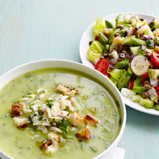 Herb Soup With Crab