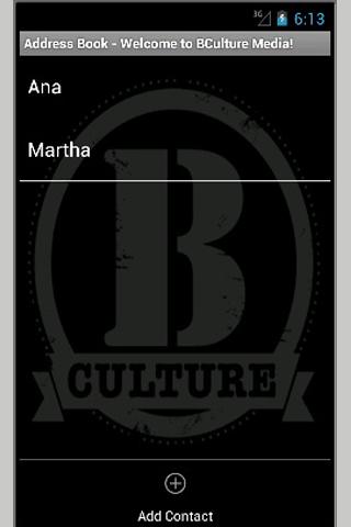 BCulture Media Address Book