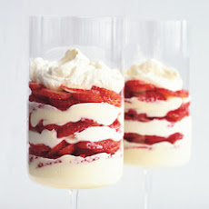 Lemon and White Chocolate Mousse Parfaits with Strawberries
