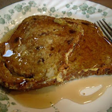 Raisin Bread French Toast for One (Dairy Free)