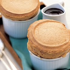 Coffee Souffles with Mocha Sauce