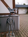 Tabarz: Mönchhof Blech - Skulptur 2