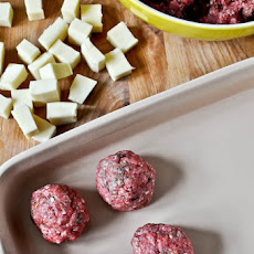 Cheesy Stuffed Meatball Sliders