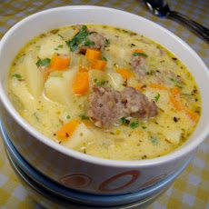 Cheesy Sausage & Potato Soup