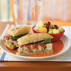 Pesto Chicken Salad Sandwiches