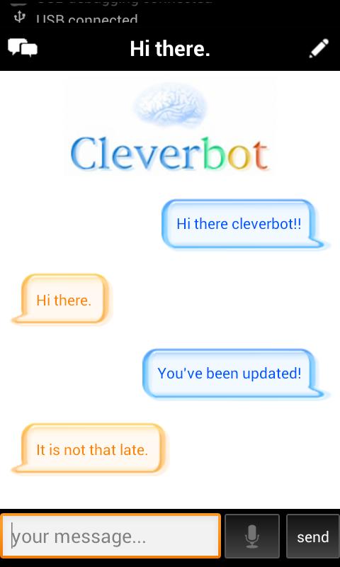 Android application Cleverbot screenshort