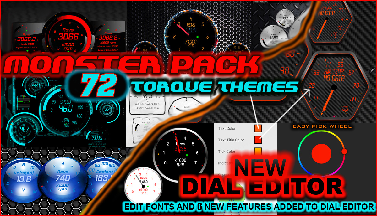Android application Torque 72 Pack New Editor OBD screenshort