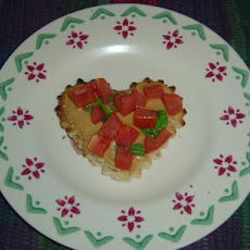 Tomato Open Sandwiches with Peanut Butter