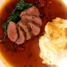 Roast Lamb with Tomato Gravy