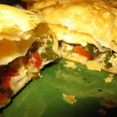 Fetta and Spinach Free Form Pie