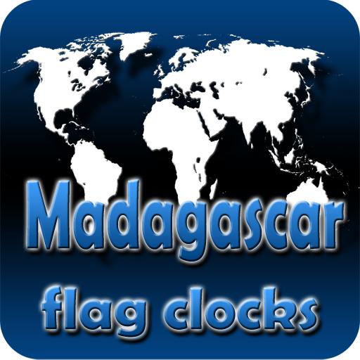 Madagascar flag clocks LOGO-APP點子