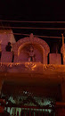 Hanuman Statue on a Temple Arch