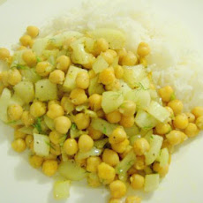 Chickpeas and Fennel With Rice