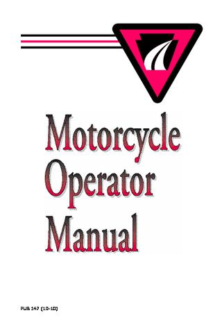 Pennsylvania Motorcycle Manual