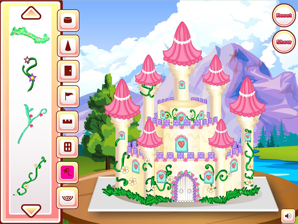 Android application Princess Castle Cake Cooking screenshort