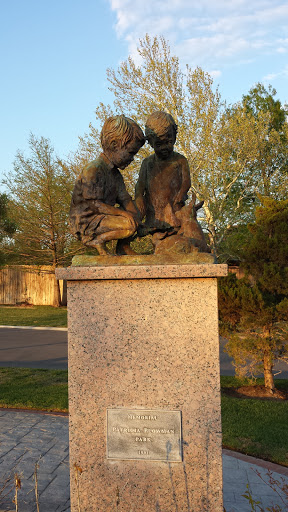 Children and Rabbit Statue