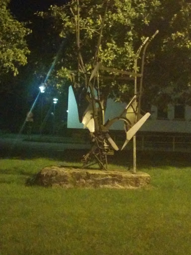 Metal Statue At Vikeså