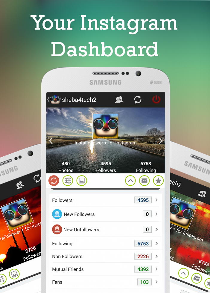 Android application Followers+ For Instagram screenshort