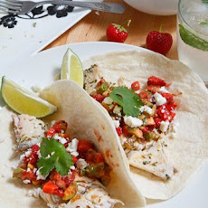 Mojito Grilled Fish Tacos with Strawberry Salsa