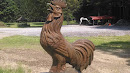 Giant rooster statue