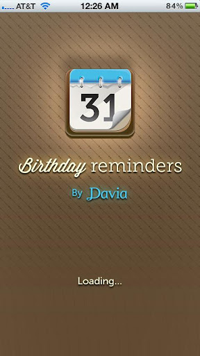 Birthday Calendar by Davia