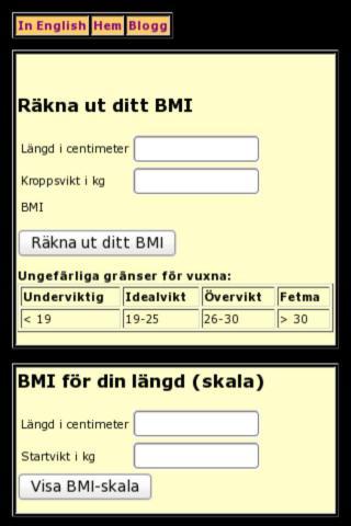 BMI räknare