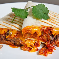 Spicy Pork Bulgogi and Beans Burrito