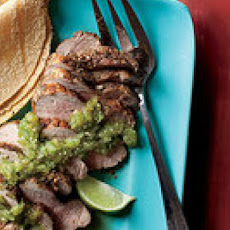 Grilled Pork Tenderloin with Tomatillo Salsa
