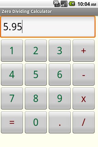 Zero Dividing Calculator