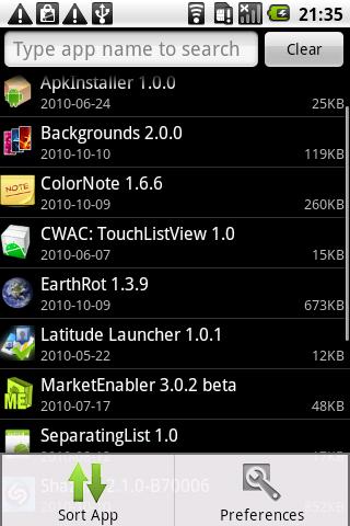 uninstaller-free for android screenshot