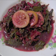 Bitter Lemon, Honey & Sweet Simmered Greens