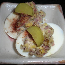Nutty Deviled Eggs