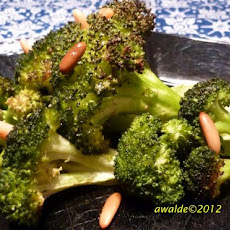 Roasted Broccoli W Lemon Garlic & Toasted Pine Nuts