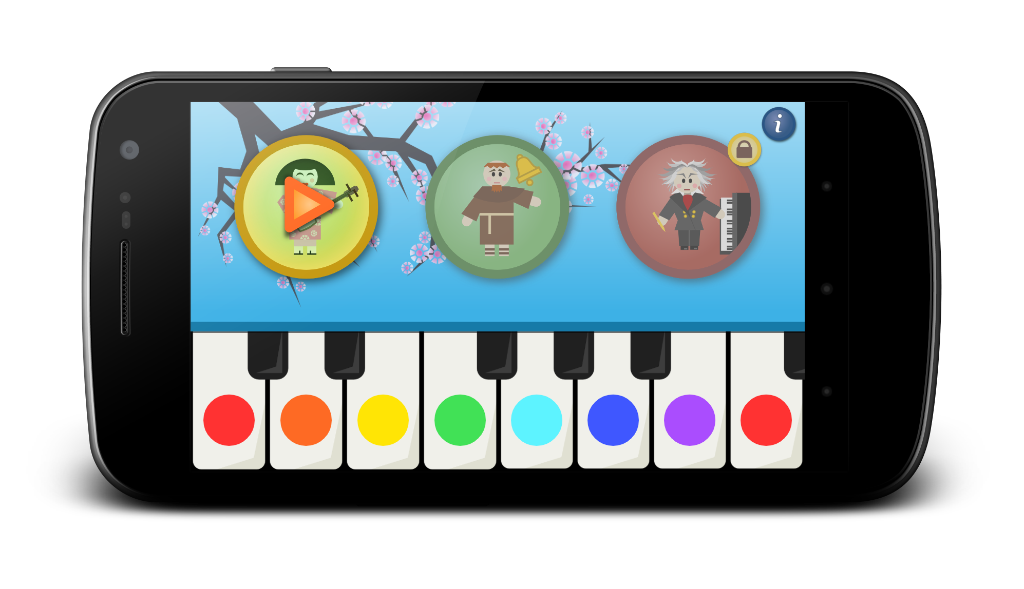 Android application Rainbow Piano screenshort