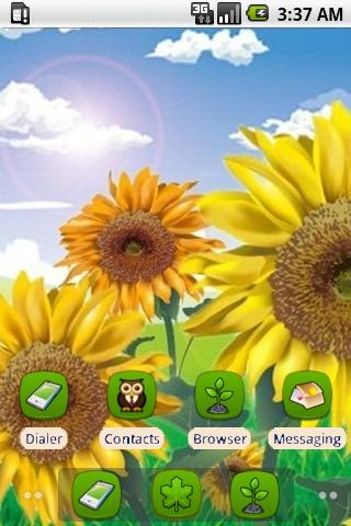 3D Sunflowers [SQTheme] ADW