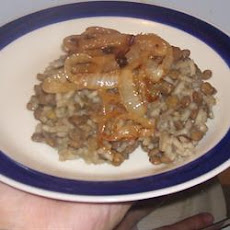 Mujaddara Arabic Lentil Rice