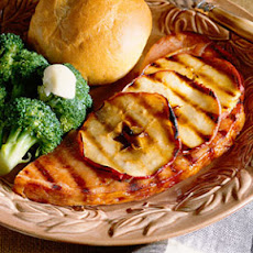 Grilled Ham and Apples