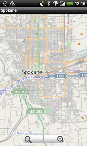 Spokane Harbor Isl. Hayden Map