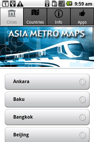 亞洲地鐵地圖
