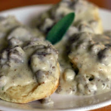 Biscuits with Sausage and Sage Gravy
